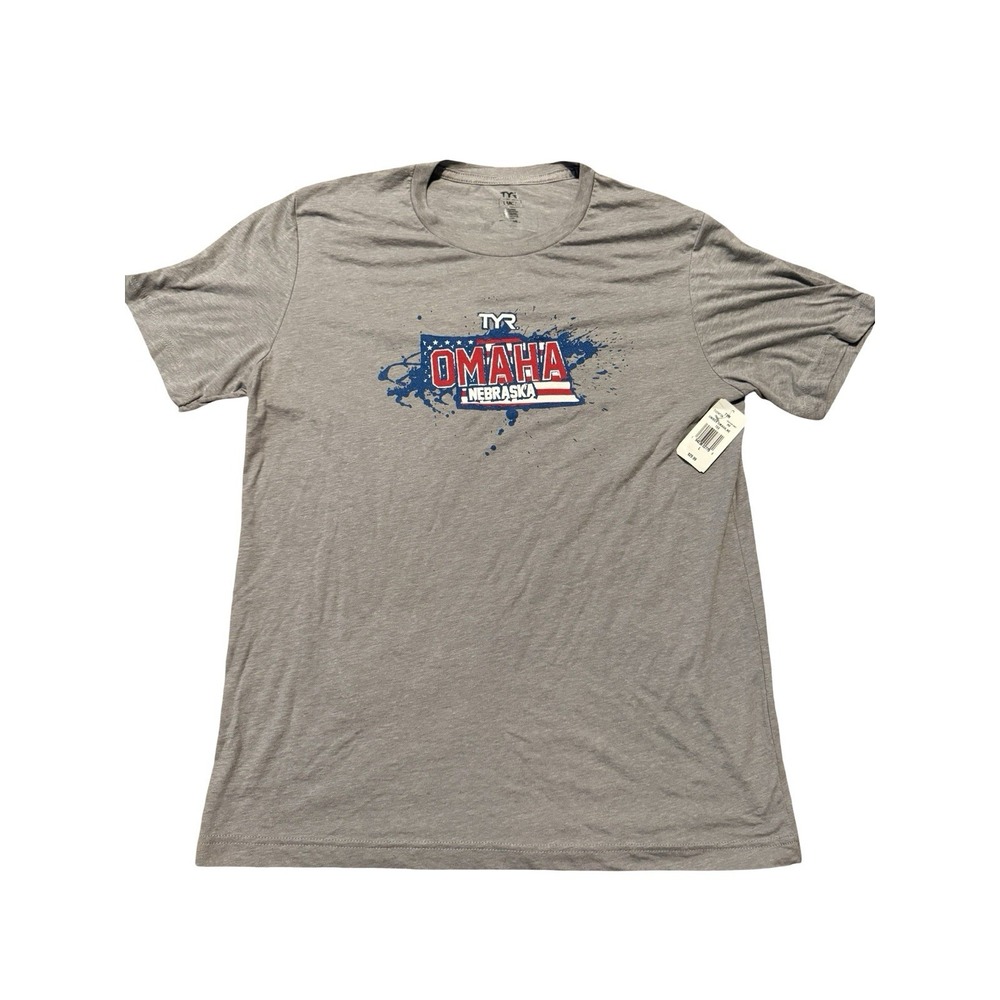 TYR Unisex Gray T-Shirt - New - Size Large - $29.99